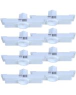 Kit 8 Caixa Passagem Embutir Spot Led Laje Plafon 5w Mr16