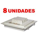 Kit C/ 8 Caixa P/ Embutir Na Laje Painel Plafon Led 24 Watts