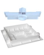 Kit 1 Caixa Embutir Spot Plafon Laje 5w Mr16 + 1 Caixa 24w