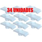 Kit 34 Caixa Passagem Embutir Spot Led Laje Plafon 7w Par20