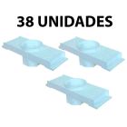 Kit 38 Caixa Passagem Embutir Spot Led Laje Plafon 7w Par20