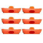 Kit 6 Caixa Luz Suporte P/ Laje Octogonal 27, 30cm Plasled