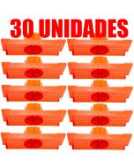 Kit 30 Caixa Luz Suporte P/ Laje Octogonal 27, 30cm Plasled