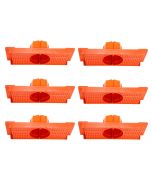 Kit 6 Caixa Luz Suporte P/ Laje Octogonal 27, 30cm Plasled